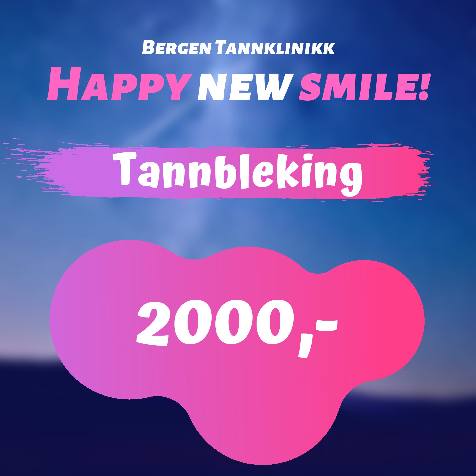 Tannbleking kr3200
