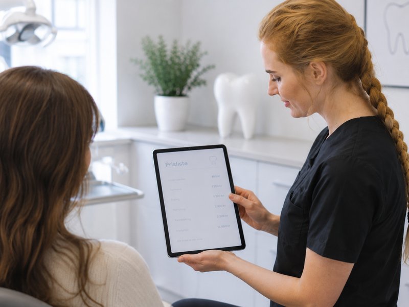 doctor explains prices to the patient
